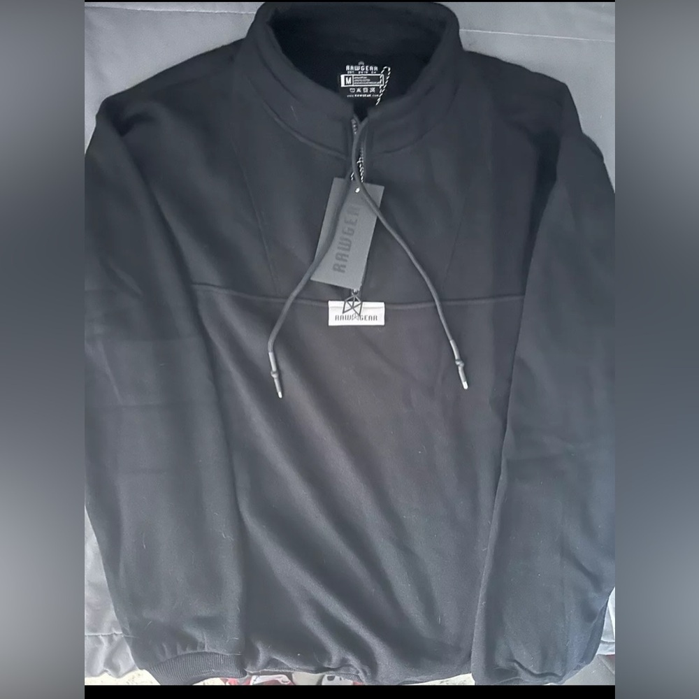 New With Tags Half Zip Raw Gear Hoodie Retail $60